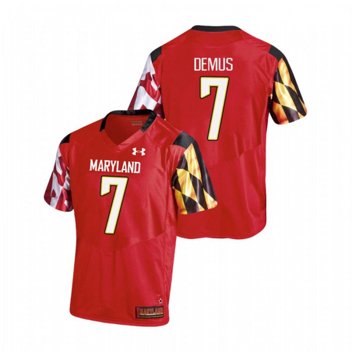 Dontay Demus For Men Maryland Terrapins Red College Football Replica Jersey