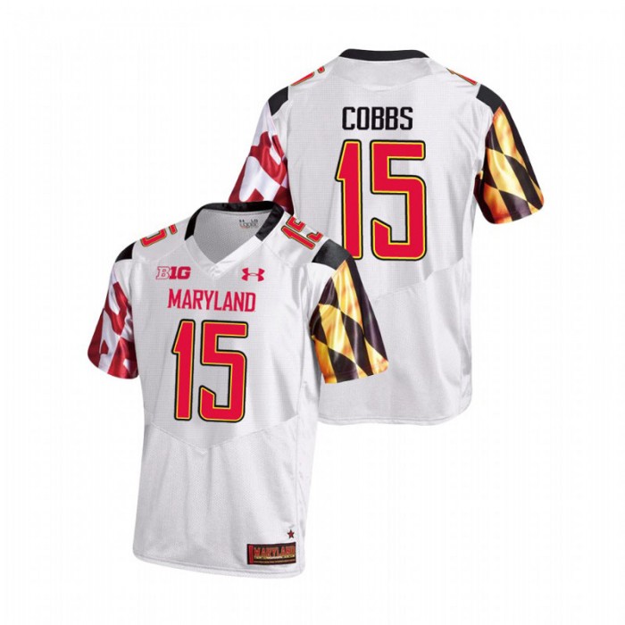 Brian Cobbs Maryland Terrapins College Football White Game Jersey