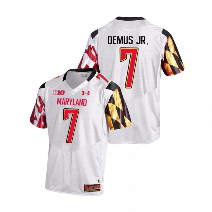 Dontay Demus Jr. Maryland Terrapins College Football White Game Jersey