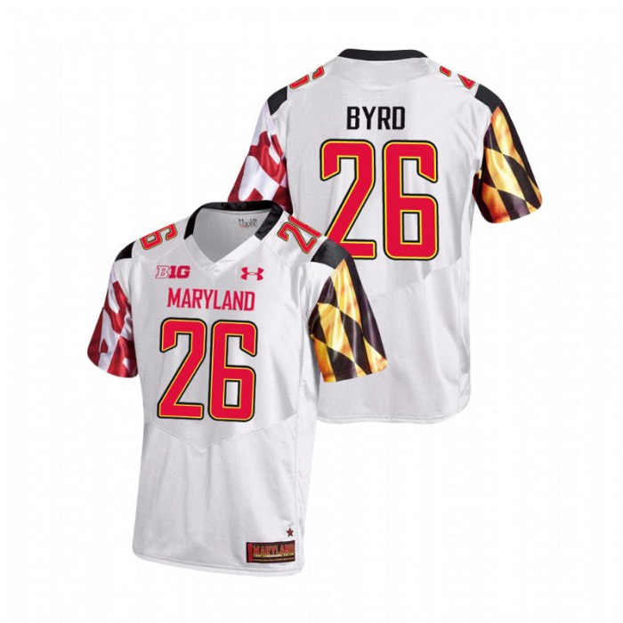 Erwin Byrd Maryland Terrapins College Football White Game Jersey