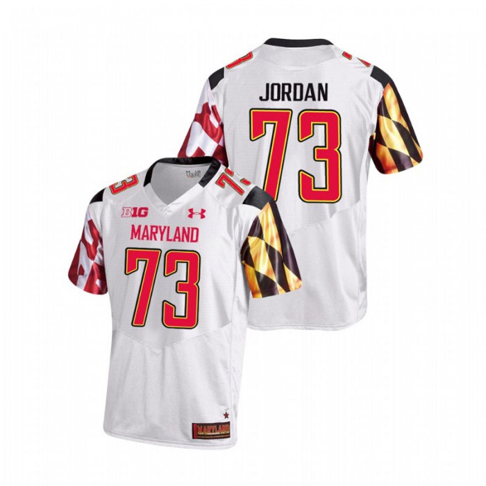Johnny Jordan Maryland Terrapins College Football White Game Jersey