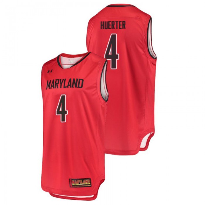 Maryland Terrapins College Basketball Red Kevin Huerter Replica Jersey