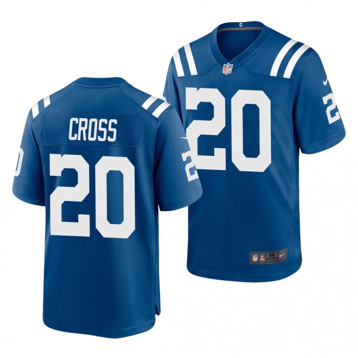 Nick Cross #20 Indianapolis Colts 2022 NFL Draft Royal Men Game Jersey Maryland Terrapins