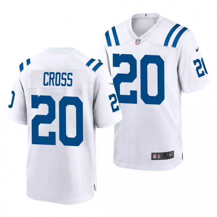 Nick Cross #20 Indianapolis Colts 2022 NFL Draft White Men Game Jersey Maryland Terrapins