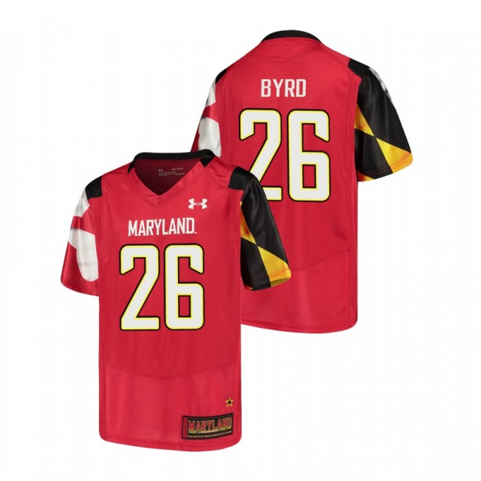 Maryland Terrapins Erwin Byrd Replica Football Jersey Youth Red