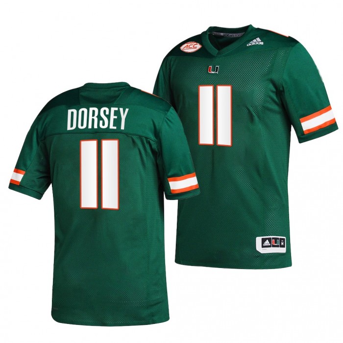 2001 Miami Hurricanes Ken Dorsey The Greatest College Football Team Jersey Green