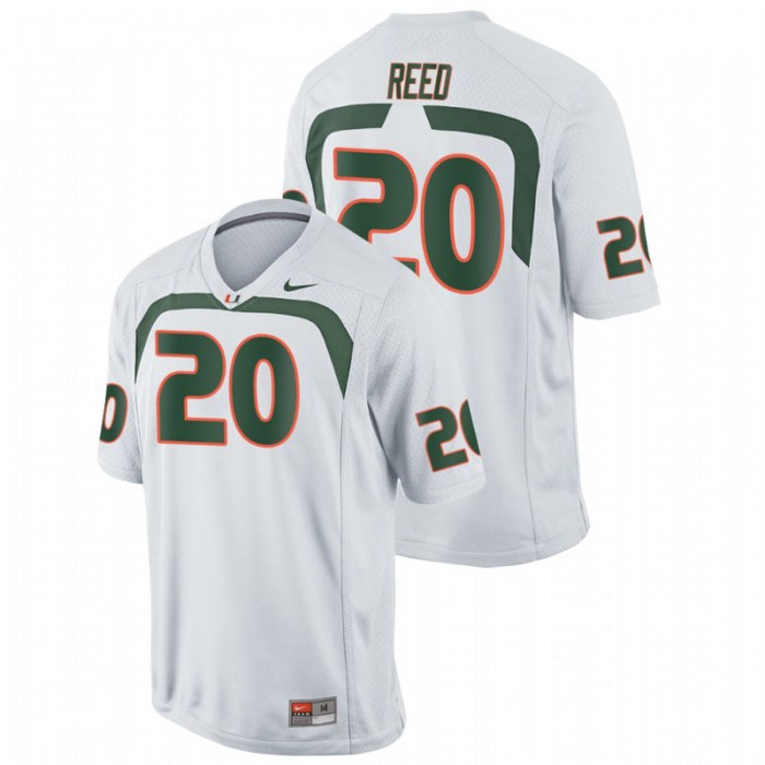 Ed Reed Miami Hurricanes Game White College Football Jersey