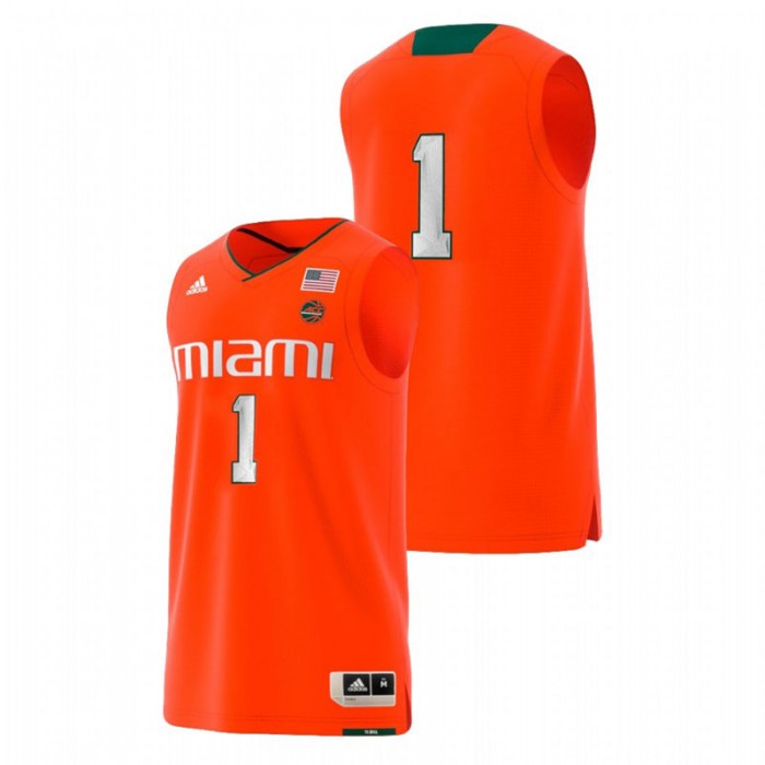 Miami Hurricanes Adidas Replica Orange College Basketball Swingman Jersey