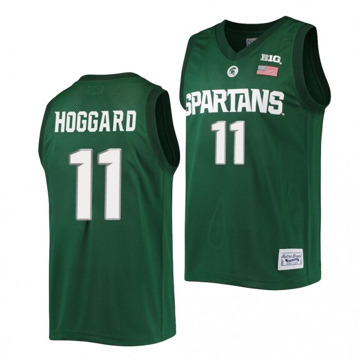 A.J. Hoggard #11 Michigan State Spartans Alumni Commemorative Classic Green Jersey