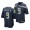 Kenneth Walker III Seattle Seahawks 2022 NFL Draft Navy Men Game Jersey Michigan State Spartans