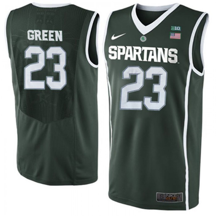 Male Michigan State Spartans Draymond Green Green NCAA Basketball Jersey