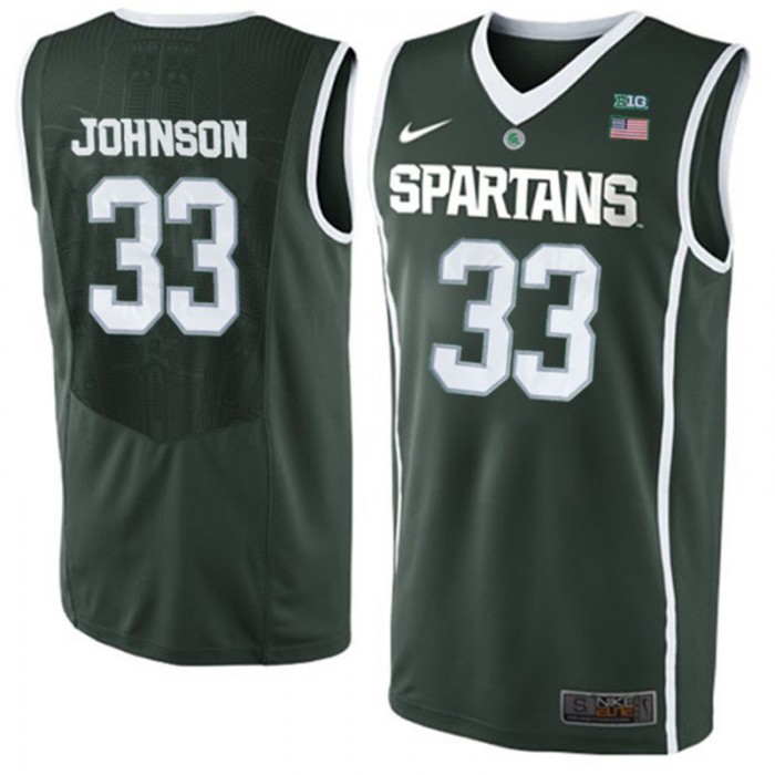 Male Michigan State Spartans Magic Johnson Green NCAA Basketball Jersey