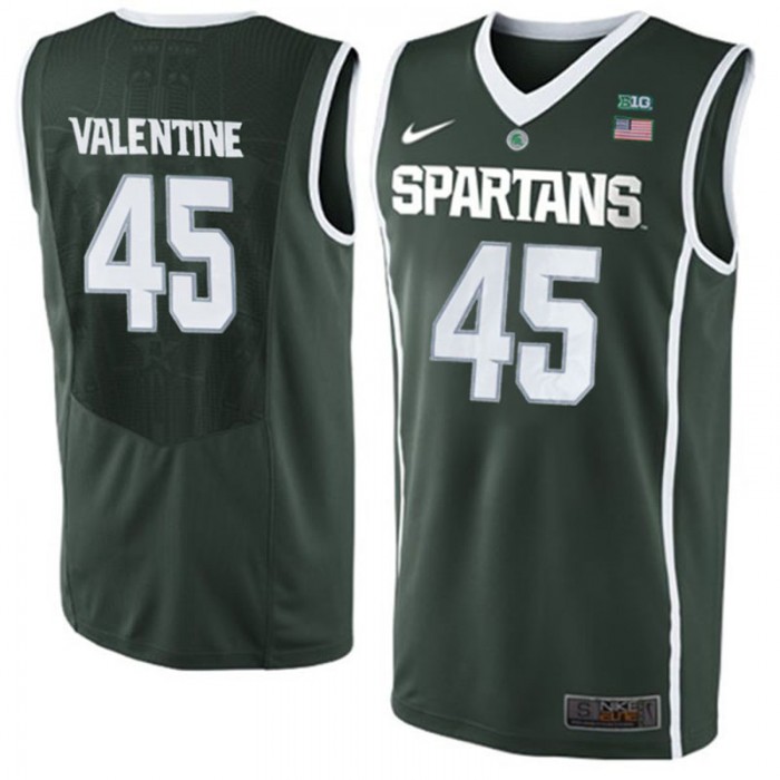 Male Michigan State Spartans Denzel Valentine Green NCAA Basketball Jersey