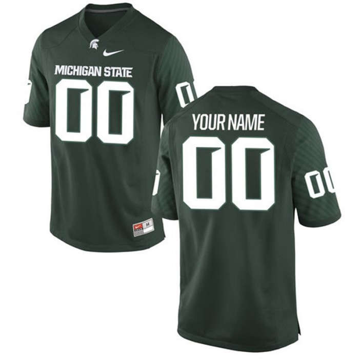 Male Michigan State Spartans Green College Customized Limited Football Jersey