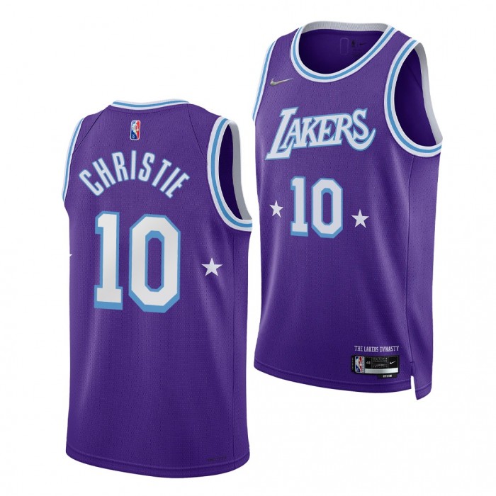 Michigan State Spartans Max Christie 2022 NBA Draft Los Angeles Lakers Purple City Edition Jersey