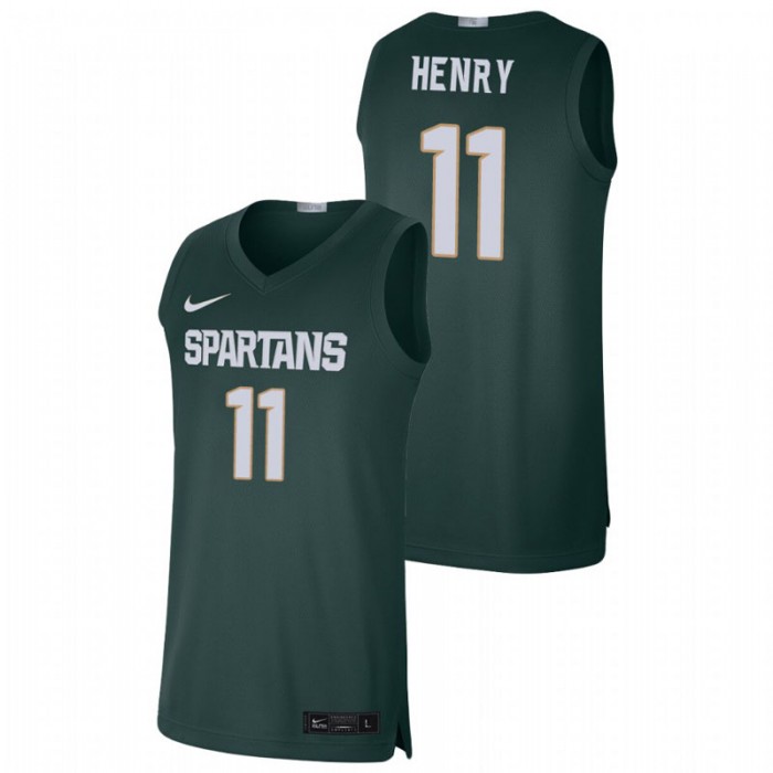 Michigan State Spartans Aaron Henry Jersey College Baketball Green Alumni Limited For Men