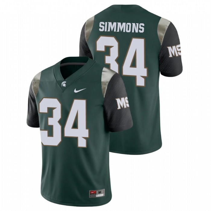 Michigan State Spartans Antjuan Simmons Limited Jersey For Men Green