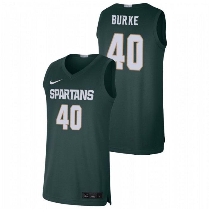 Michigan State Spartans Braden Burke Jersey College Baketball Green Alumni Limited For Men