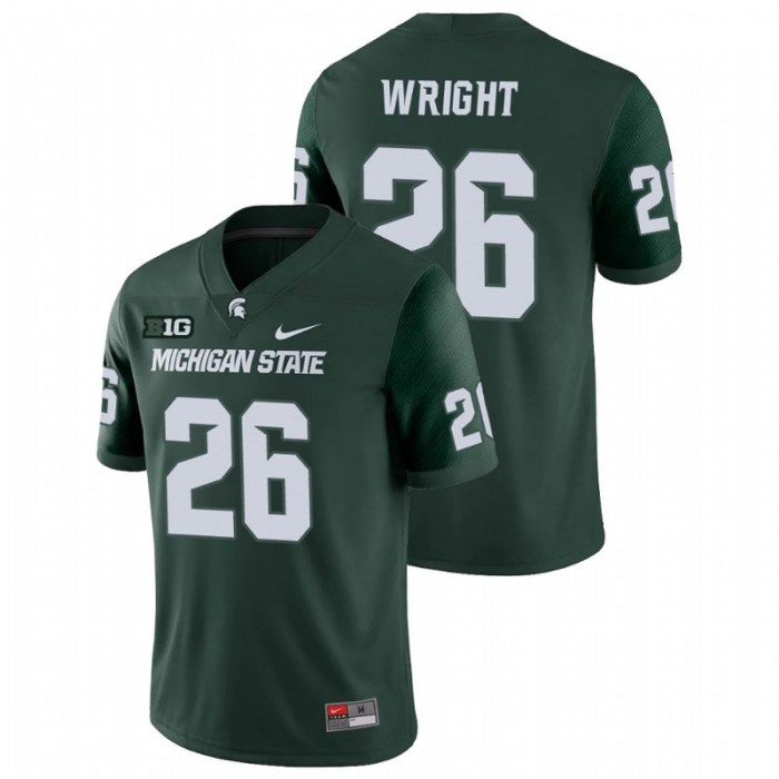 Brandon Wright Michigan State Spartans College Football Green Game Jersey