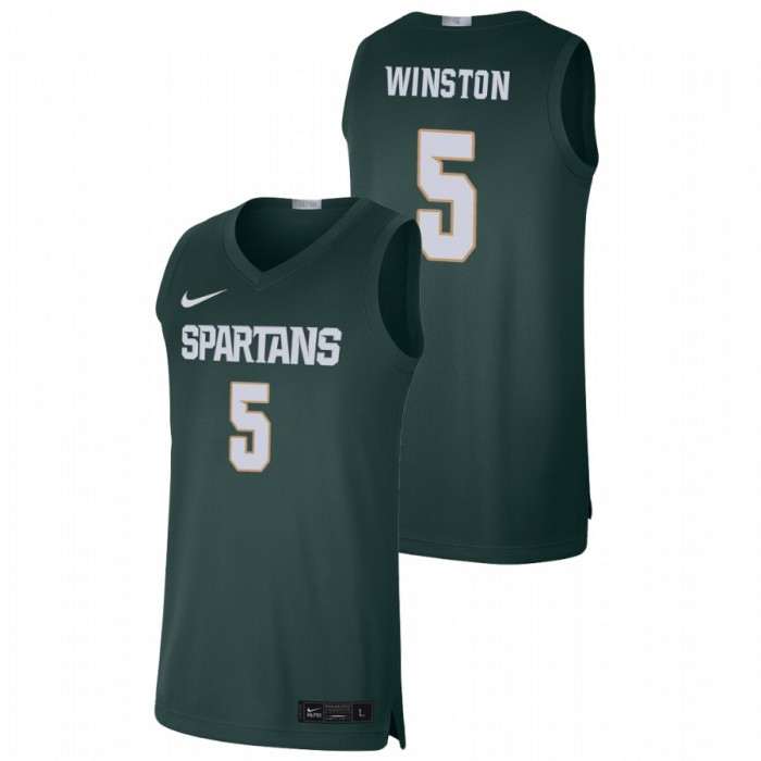 Michigan State Spartans Cassius Winston Jersey College Basketball Green Limited For Men