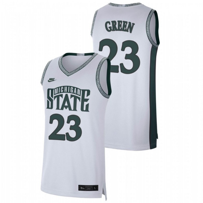 Michigan State Spartans Retro Limited Draymond Green College Basketball Jersey White For Men