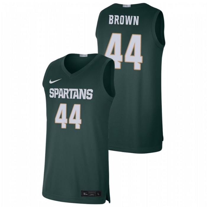 Michigan State Spartans Gabe Brown Jersey College Baketball Green Alumni Limited For Men