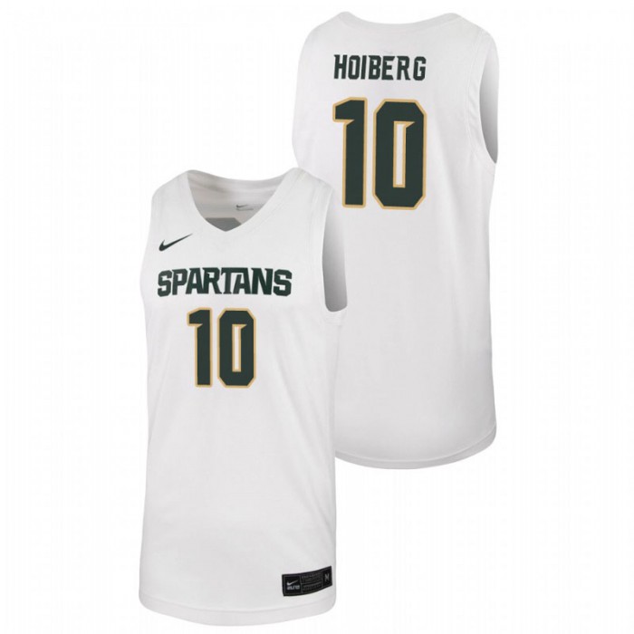 Michigan State Spartans Jack Hoiberg Jersey College Basketball White Replica For Men