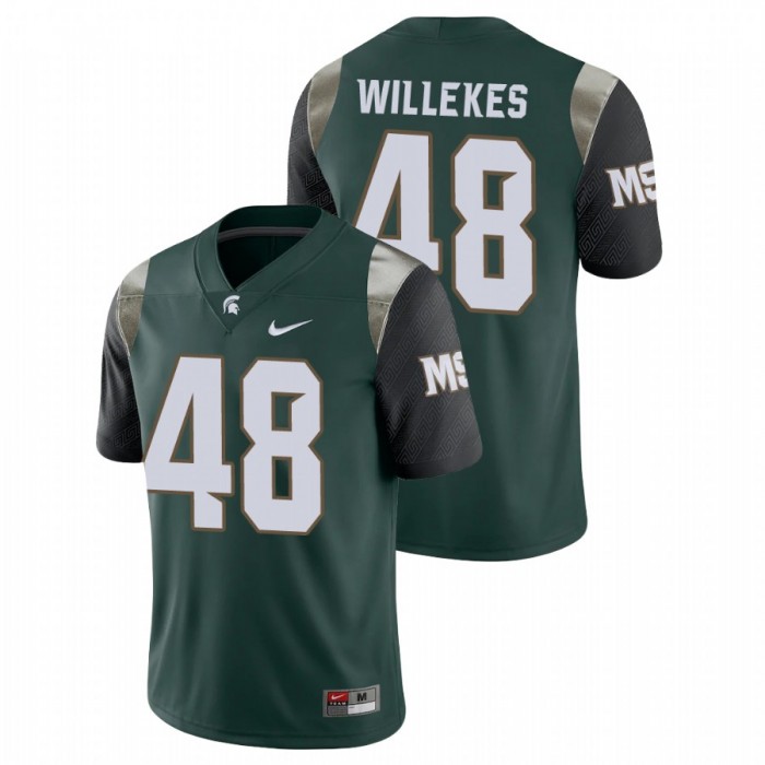 Michigan State Spartans Kenny Willekes Limited Jersey For Men Green