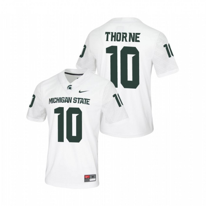 Payton Thorne Michigan State Spartans Untouchable Game White Jersey For Men