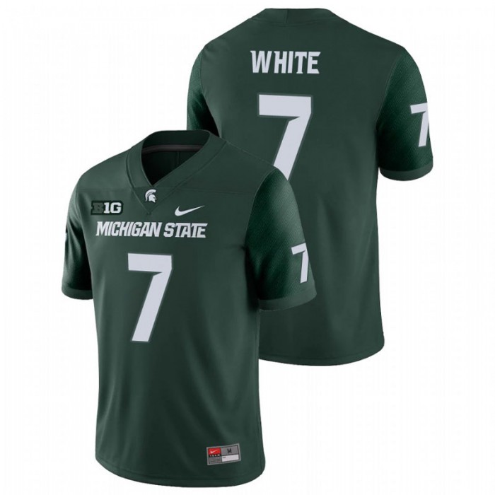 Ricky White Michigan State Spartans College Football Green Game Jersey