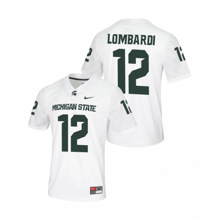 Rocky Lombardi Michigan State Spartans Untouchable Game White Jersey For Men