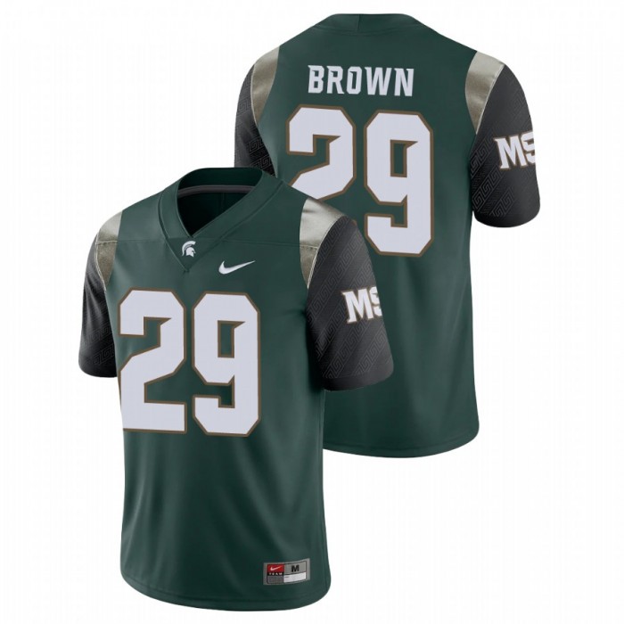 Michigan State Spartans Shakur Brown Limited Jersey For Men Green