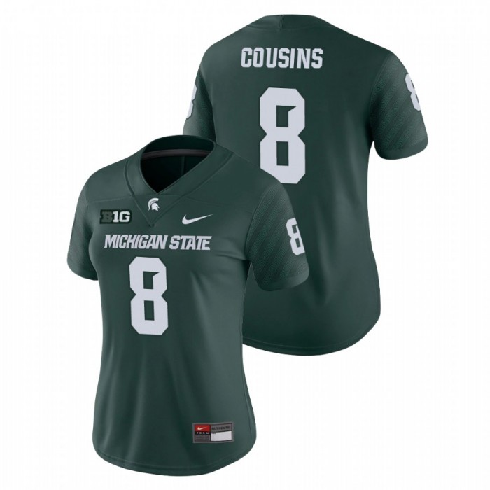 Kirk Cousins Michigan State Spartans Game Green College Football Jersey
