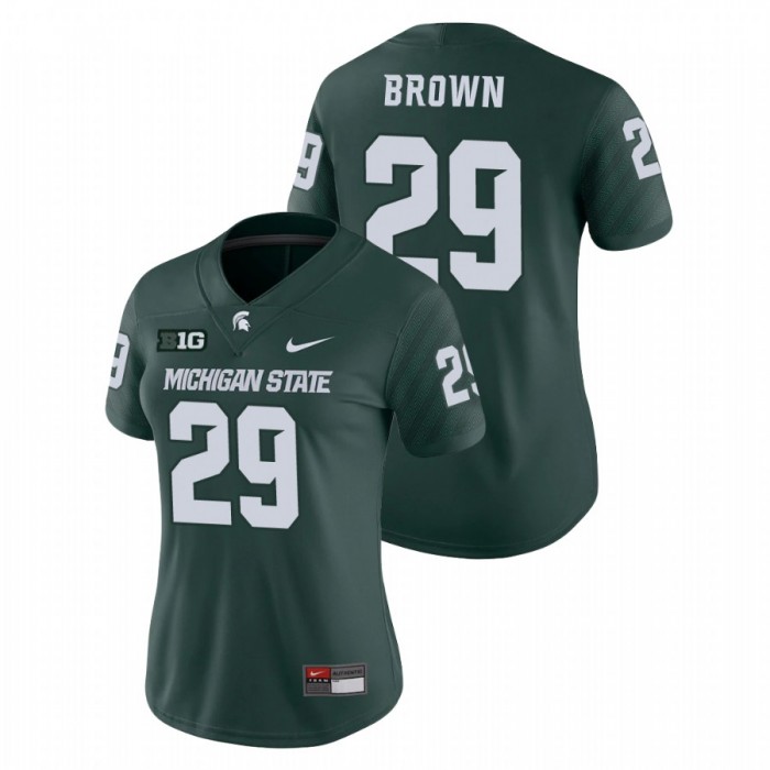 Shakur Brown Michigan State Spartans Game Green College Football Jersey