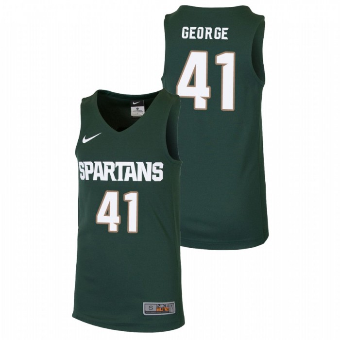 Youth Michigan State Spartans College Basketball Green Conner George Replica Jersey