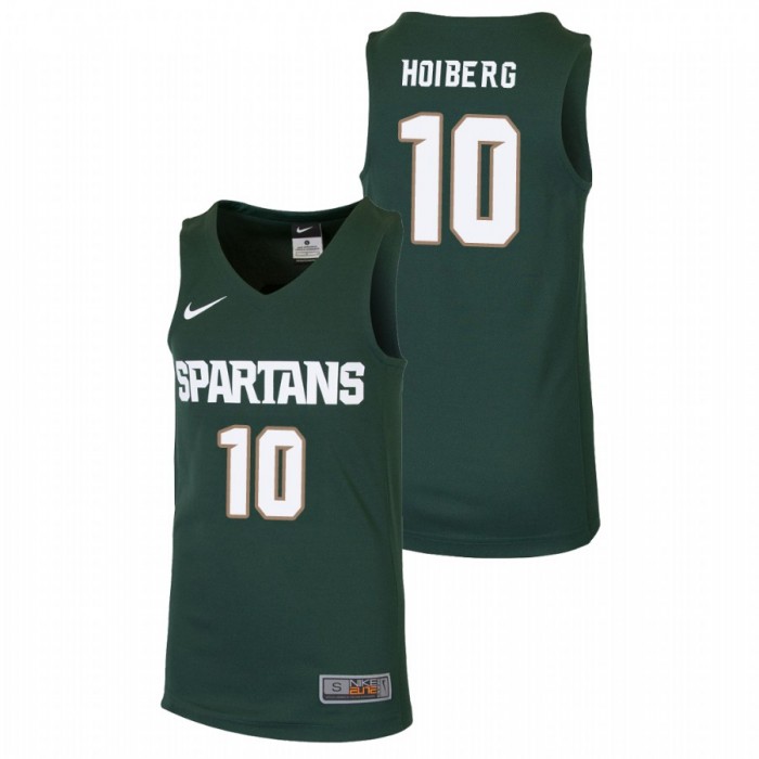Youth Michigan State Spartans College Basketball Green Jack Hoiberg Replica Jersey