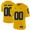 Male Michigan Wolverines #00 Yellow College Limited Football Customized Jersey