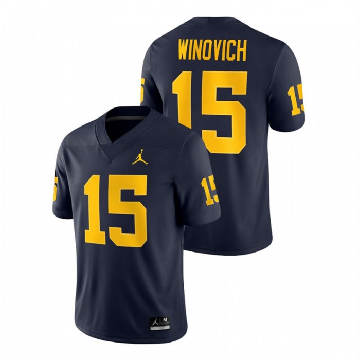 Chase Winovich For Men Michigan Wolverines Navy Game Football Jersey
