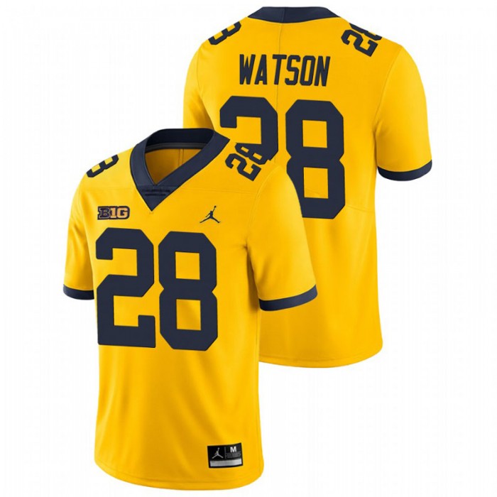 Brandon Watson Michigan Wolverines Game Yellow College Football Jersey