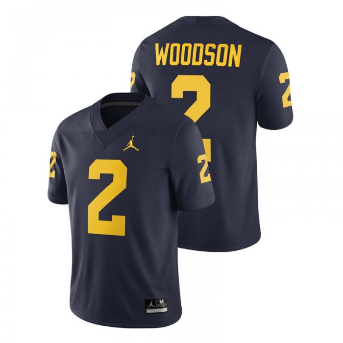 Charles Woodson For Men Michigan Wolverines Navy Alumni Football Game 2018 Jersey