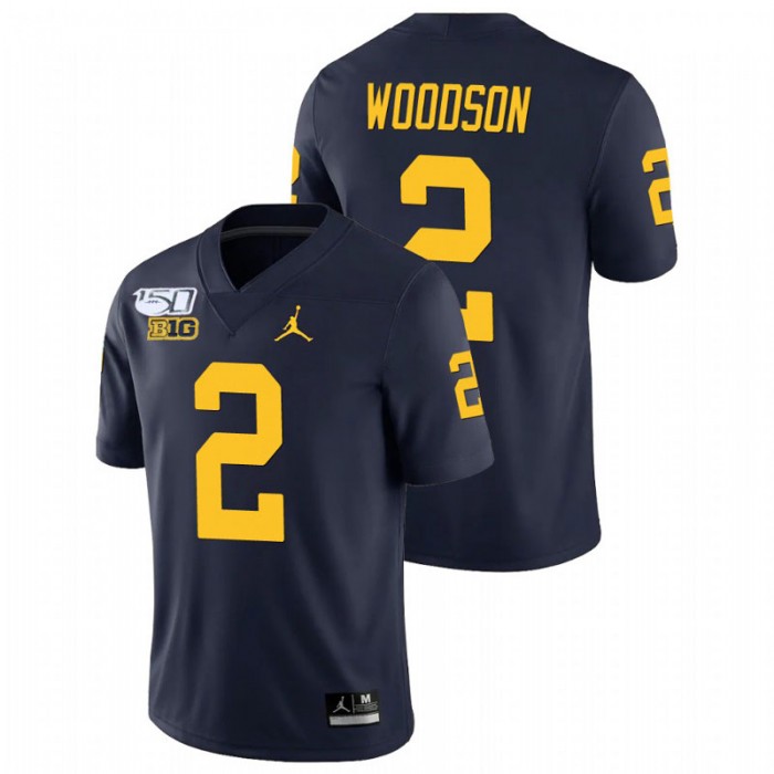 Charles Woodson Michigan Wolverines College Football Navy Alumni Player Game Jersey