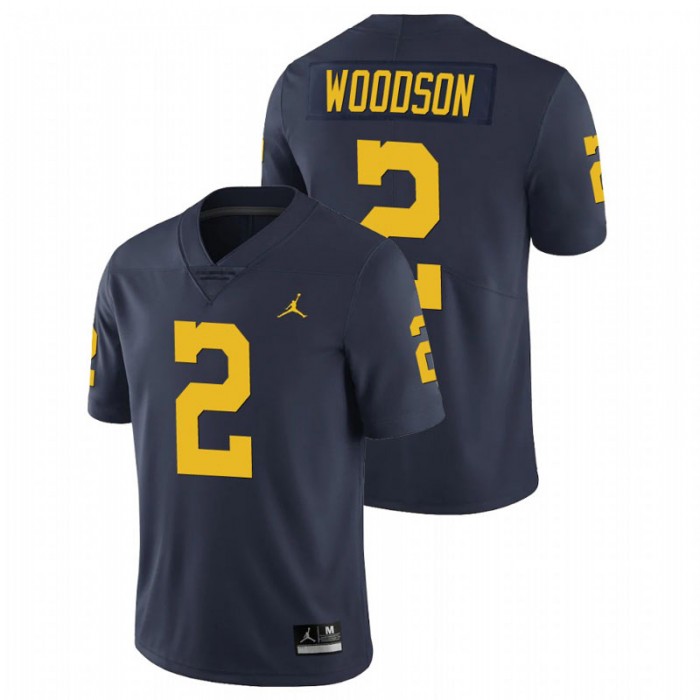 Michigan Wolverines Charles Woodson Limited Football Jersey For Men Navy