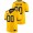 Custom Michigan Wolverines College Football Alternate Game Yellow Jersey For Men