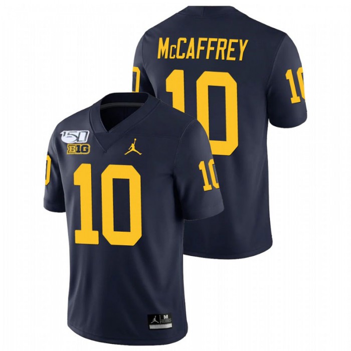 Dylan McCaffrey Michigan Wolverines College Football Navy Alumni Player Game Jersey
