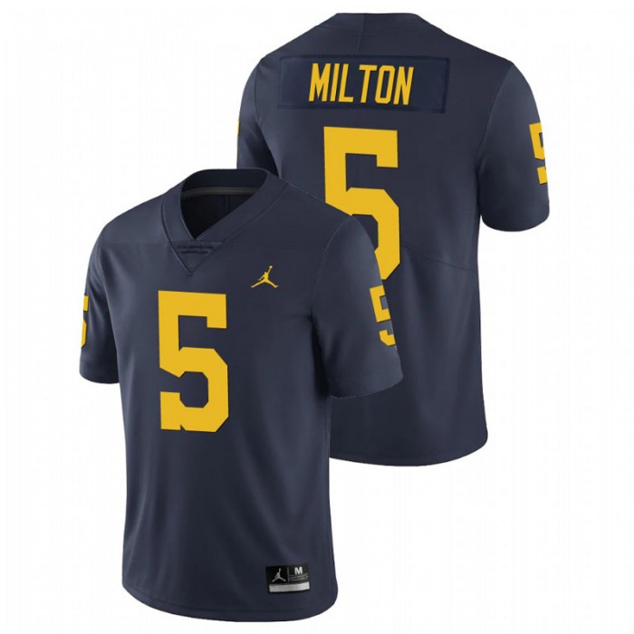 Michigan Wolverines Joe Milton Limited Football Jersey For Men Navy