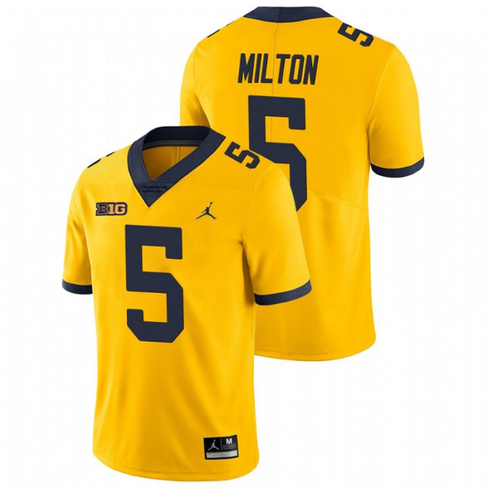 Joe Milton Michigan Wolverines Game Yellow College Football Jersey