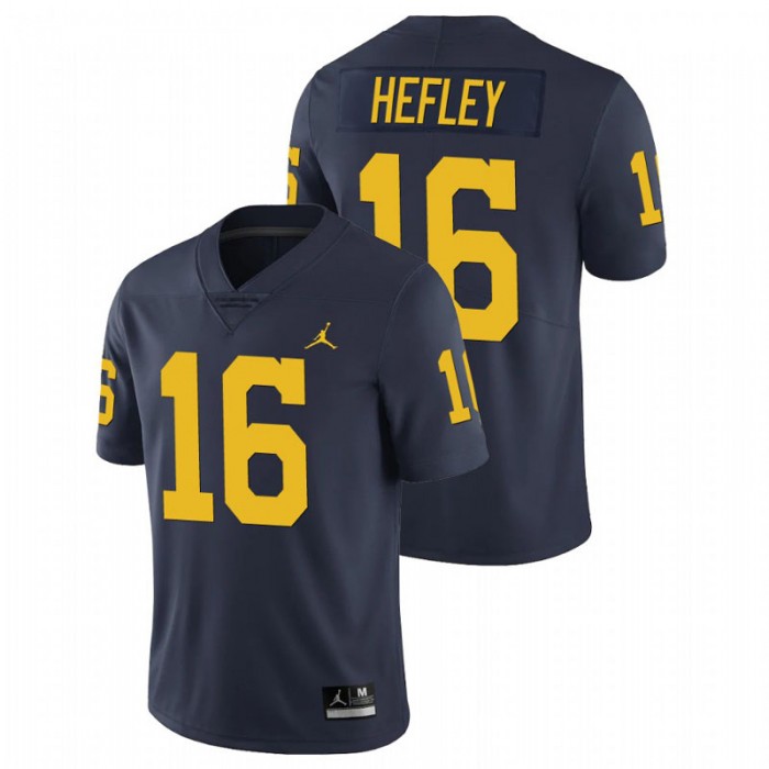 Michigan Wolverines Ren Hefley Limited Football Jersey For Men Navy