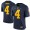 Michigan Wolverines #4 De'Veon Smith Navy Football For Men Jersey