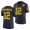 Michigan Wolverines Cade McNamara 2021 Orange Bowl Jersey #12 Navy College Football Playoff Uniform