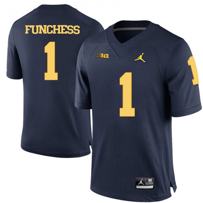 Michigan Wolverines Devin Funchess Navy Blue College Football Jersey